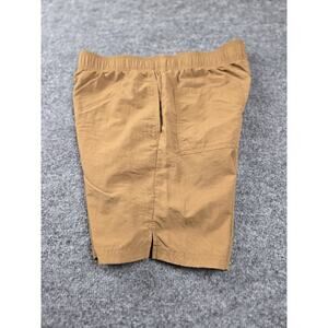 Abound Mens Nylon Shorts Mustard‎ Tan Brown Pull On Outdoor Hiking Size S #570